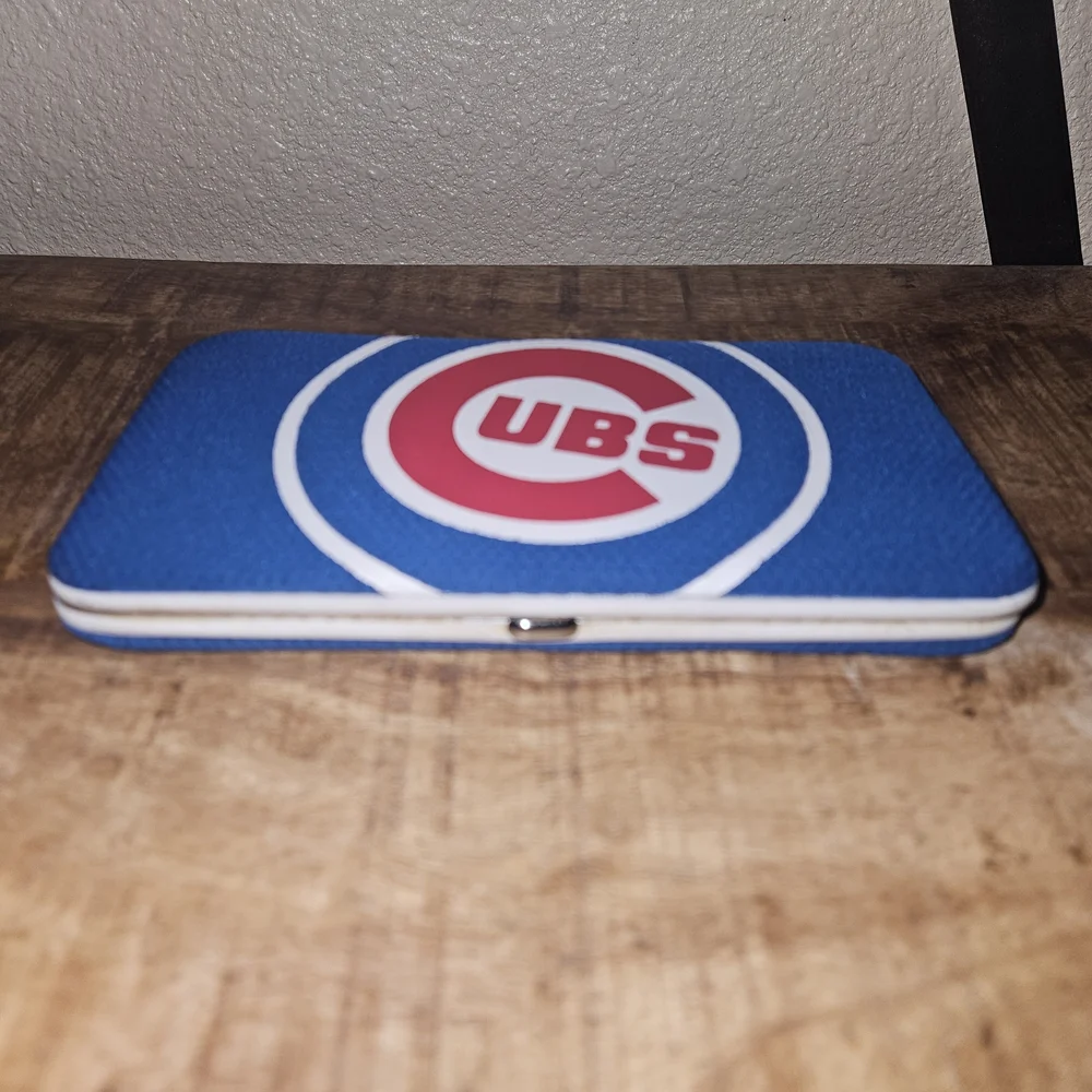 Chicago Cubs Blue Zip Wallet with Team Logo - Picture 5 of 6